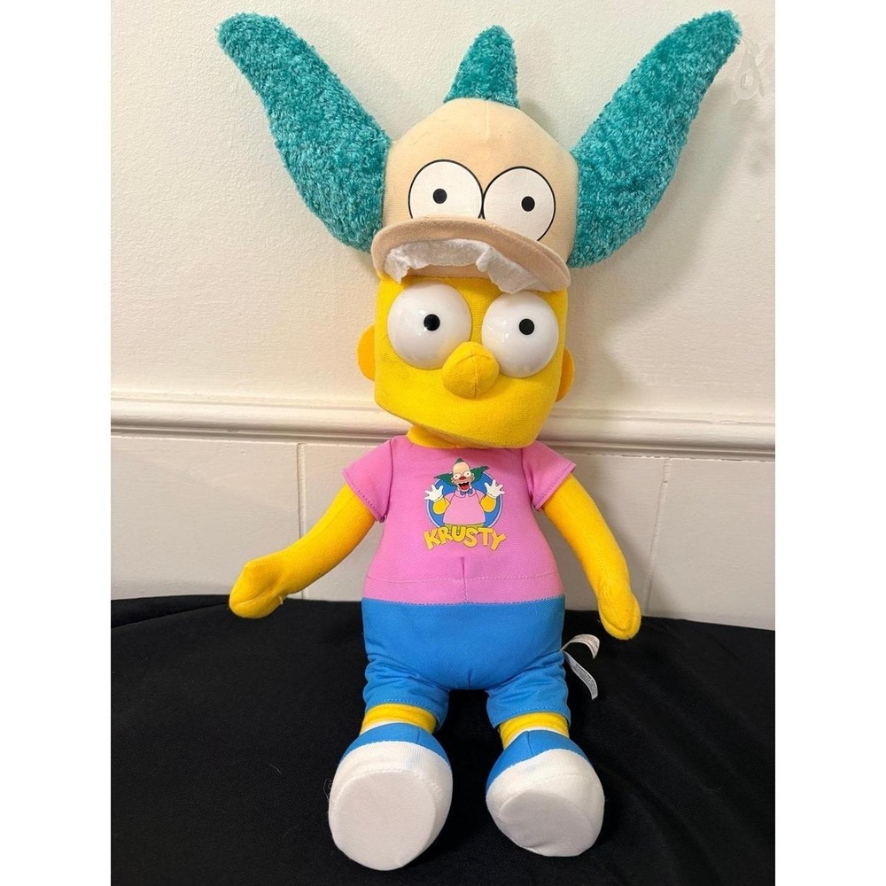 2017 Simpsons Bart Krusty Clow Shirt Hat 21in Plush